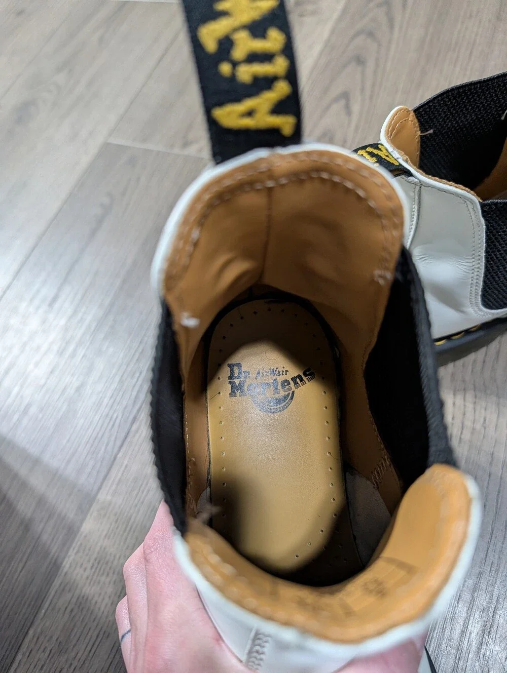 Dr. Martens Yellow Stitch Smooth Leather Chelsea Boots
